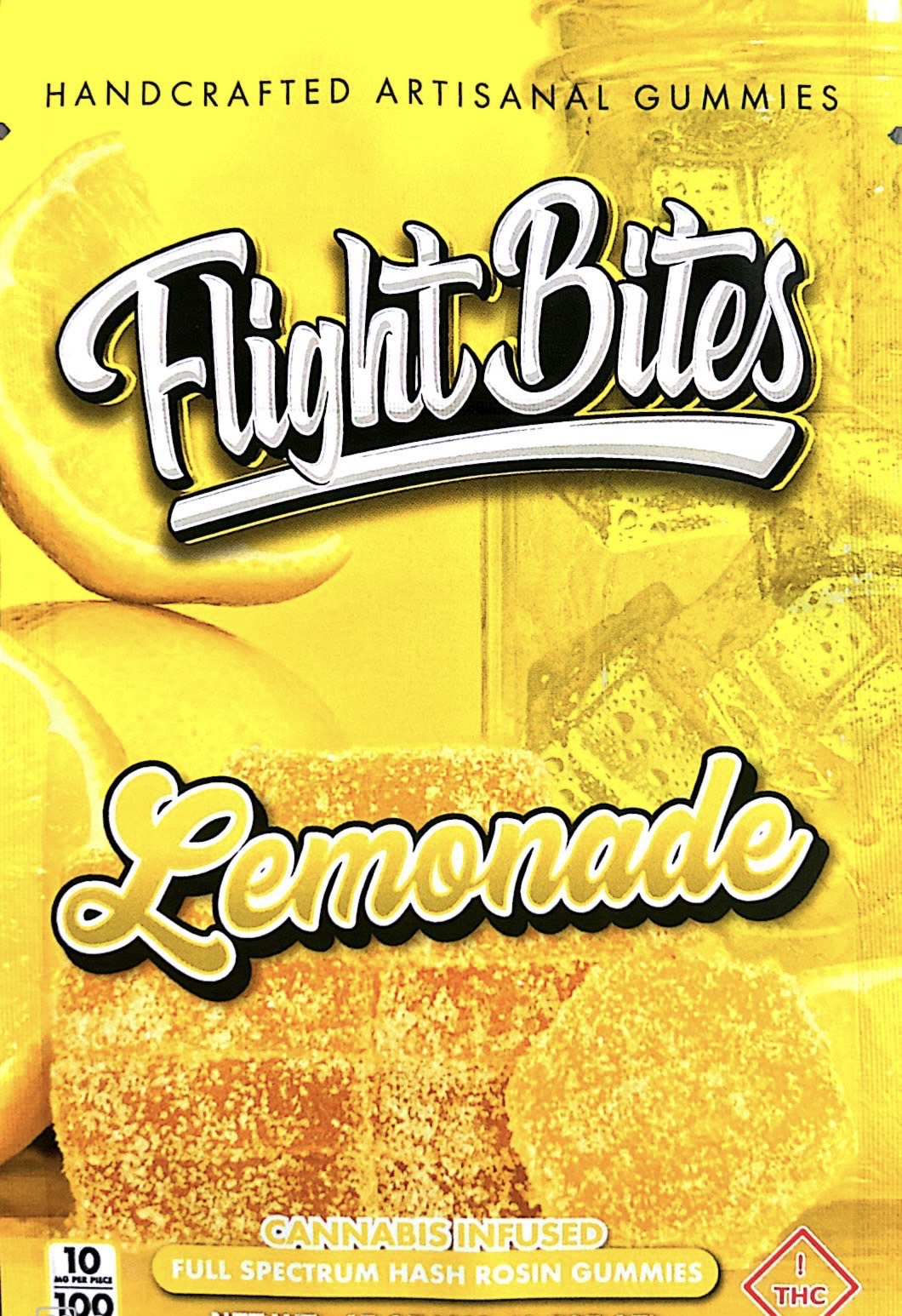 Photograph of product: Flight Bites | Lemonade Rosin Gummies | 100mg
