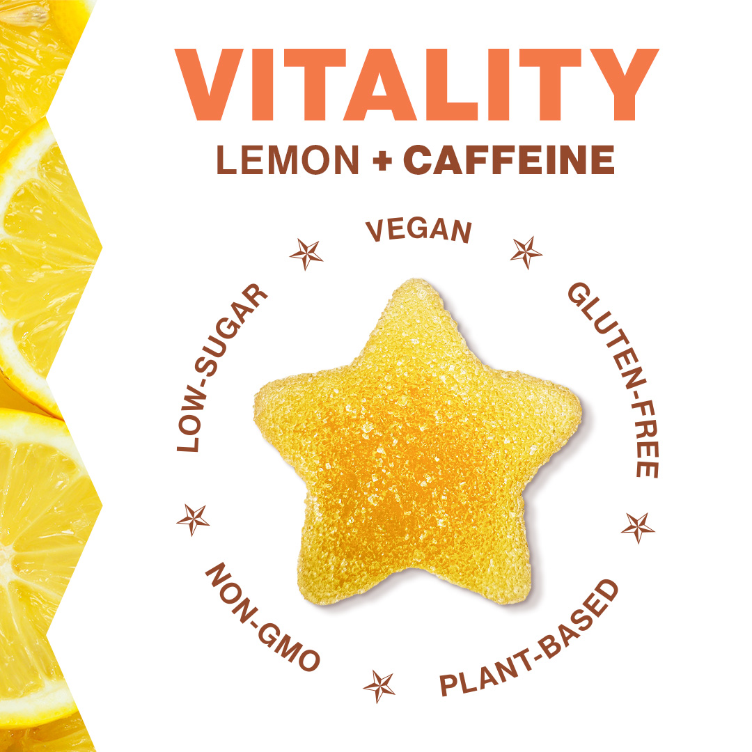 Photograph of product: Vitality Lemon | (FA) Gummies | 20ct
