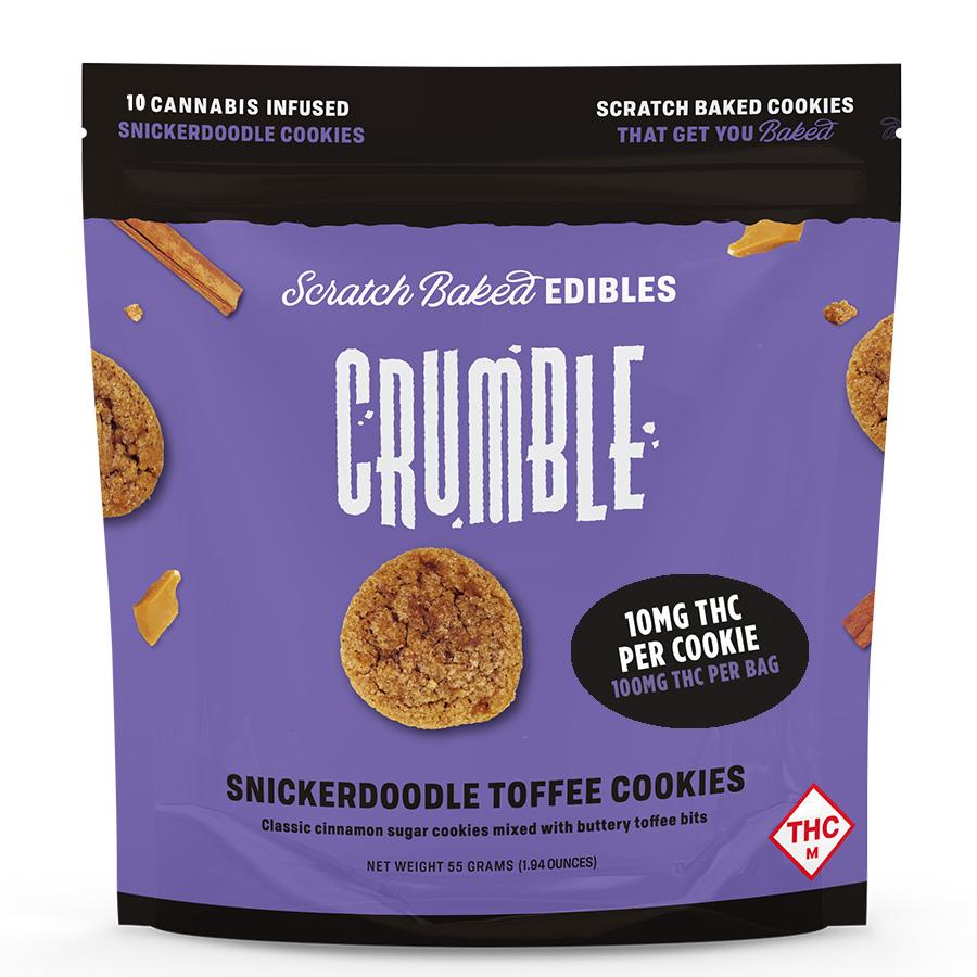 Photograph of product: Crumble | Cookies | Snickerdoodle Toffee 100mg
