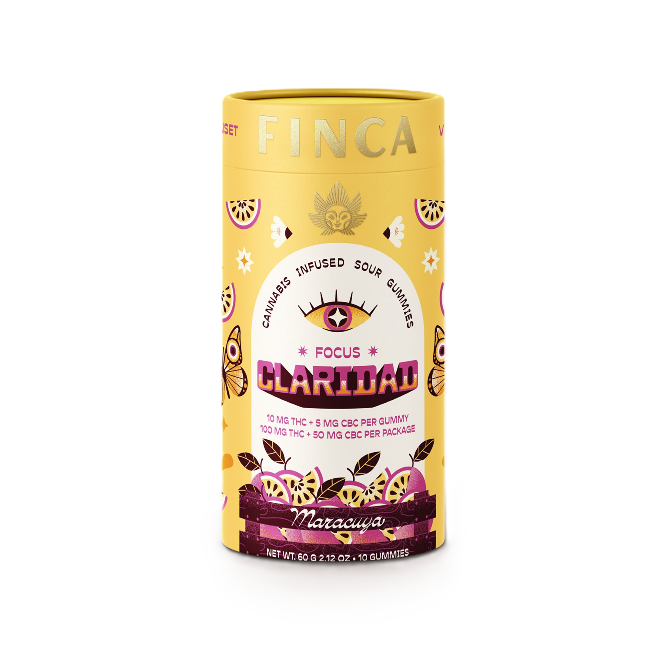 Photograph of product: Finca | [Claridad] Maracuya | Focus 2:1 TH-oui/CBC Gummies