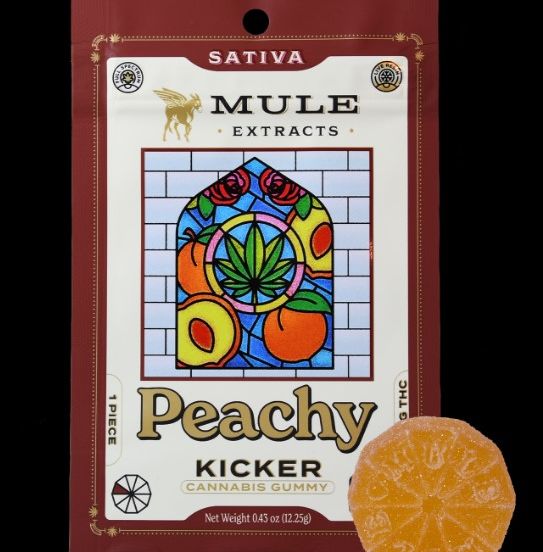 Photograph of product: Mule Gummy 100mg: Peach - 