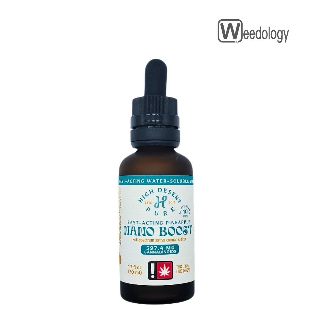 Photograph of product: High Desert Pure 1.7oz PINEAPPLE Boost Nano Tincture