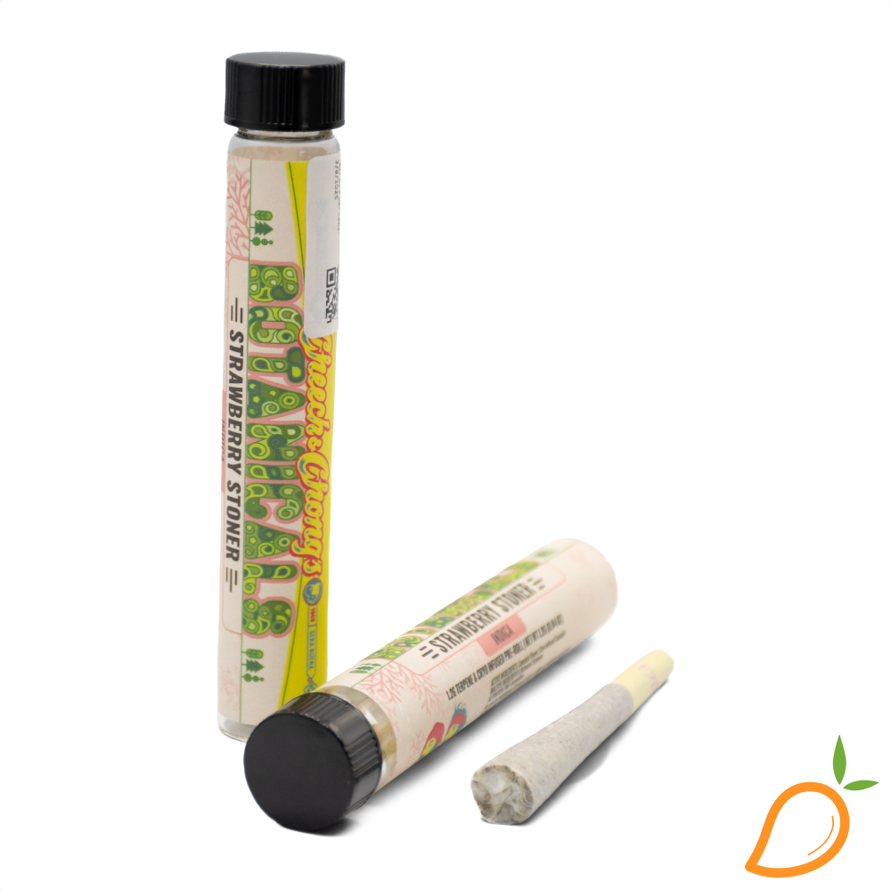 Photograph of product: 1.2g Strawberry Stoner Cryo Infused Preroll Cheech & Chong