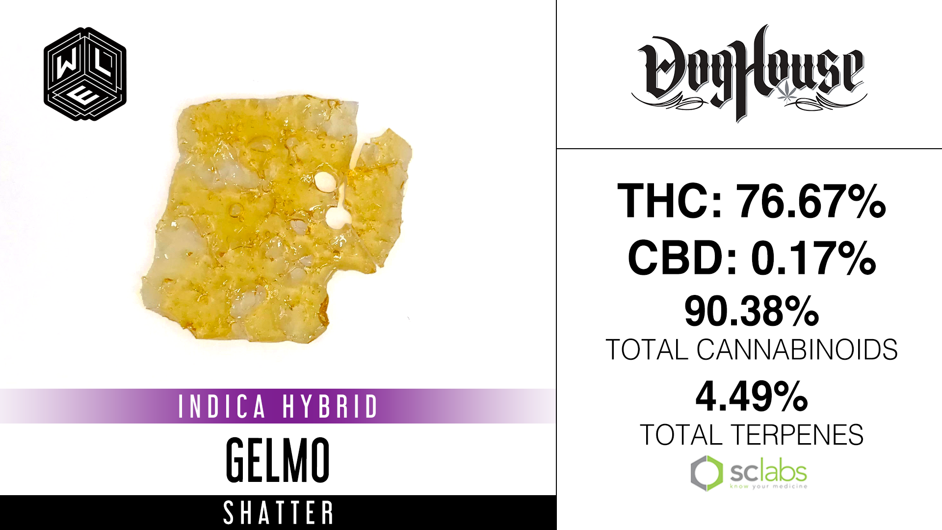Photograph of product: WLE - Gelmo (I) - Shatter 1g