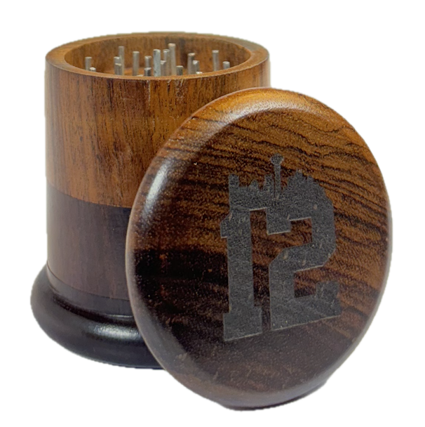 Photograph of product: 4-Piece 'Seahawks 12th Man' Wood Grinder, 45mm