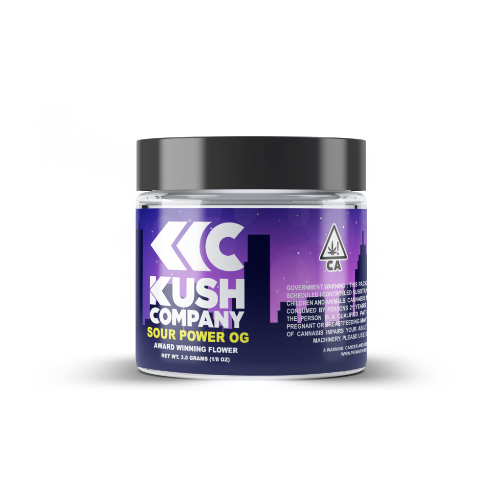 Photograph of product: KUSH CO: SOUR POWER OG 3.5G