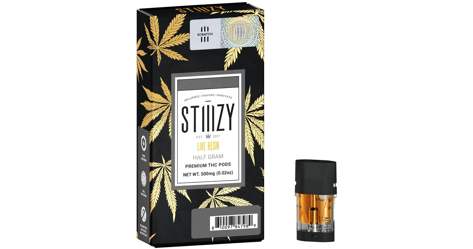 Photograph of product: Stiiizy .5g Strawberry Shortcake Live Resin Pod
