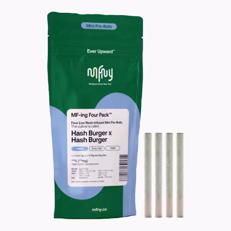 Photograph of product: au chocolatburger x au chocolatburger - Live Resin Infused Pre-Rolls- 4pk