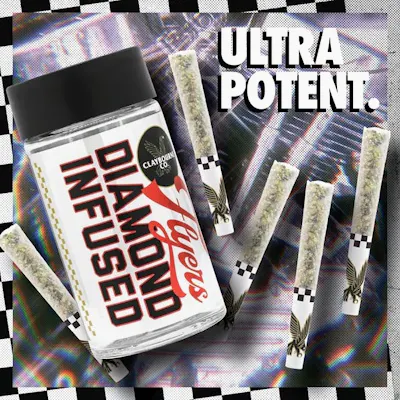 Photograph of product: Claybourne | DI Pre-Roll (5pk) | H | Cobra Kush