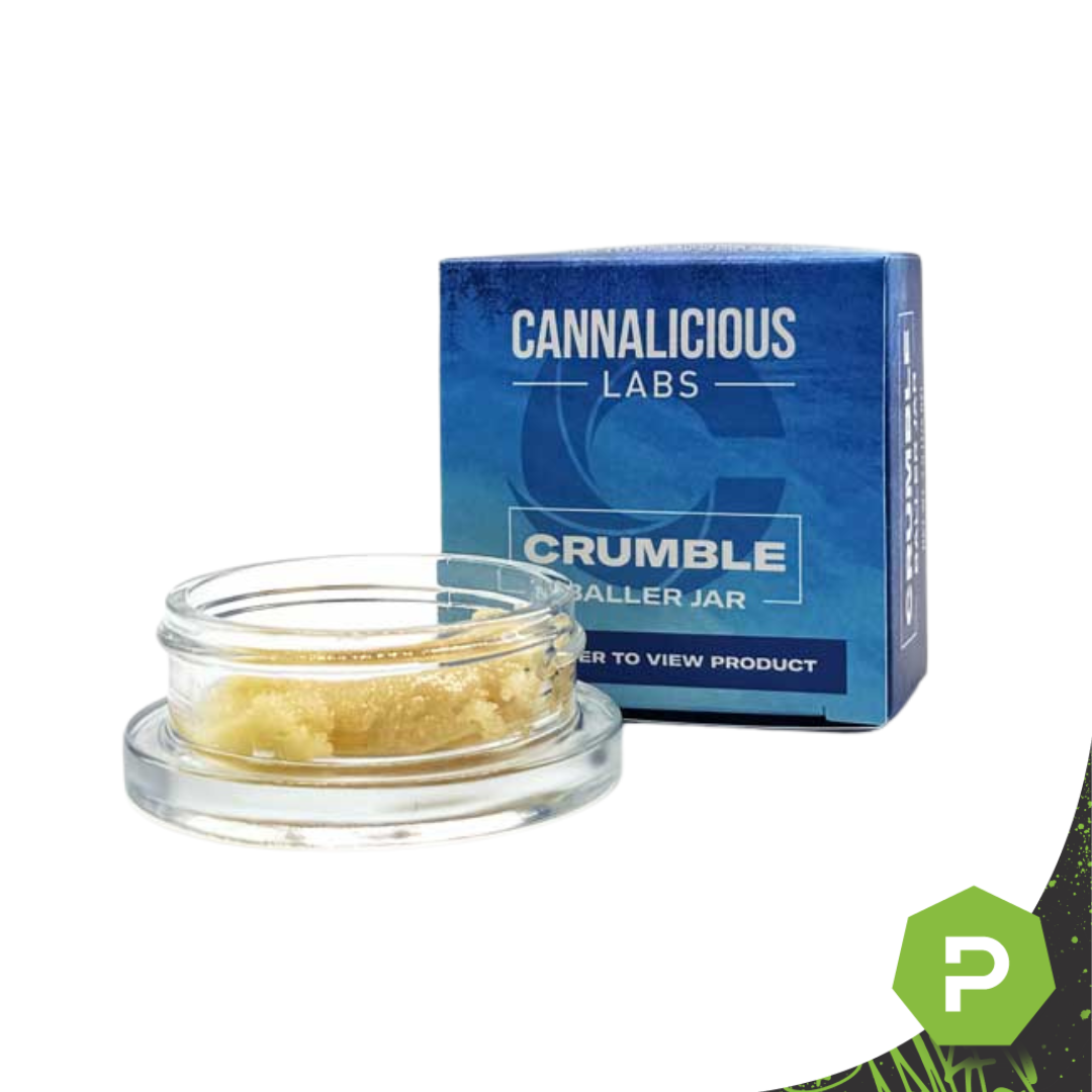 Photograph of product: Cannalicious Crumble Baller Jar | Lemon Cheesecake