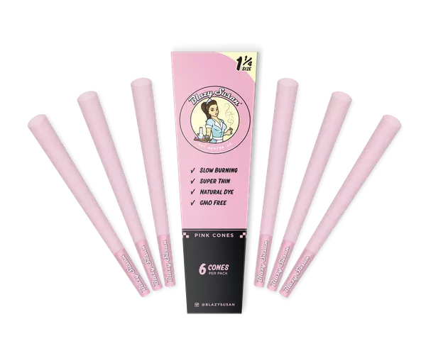 Photograph of product: Blazy Susan | Pink Cones 6pk | 1 1/4