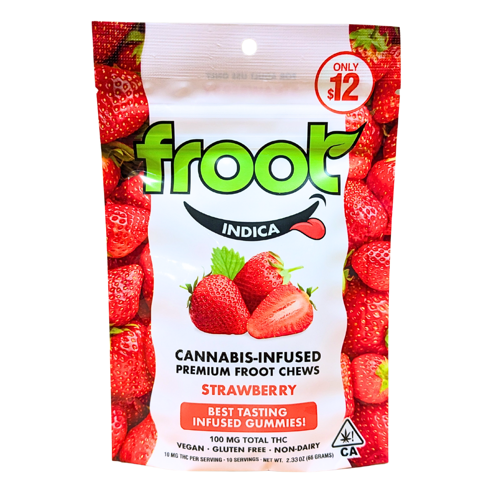 Photograph of product: Froot | Strawberry Gummies 10-Pack | 100mg