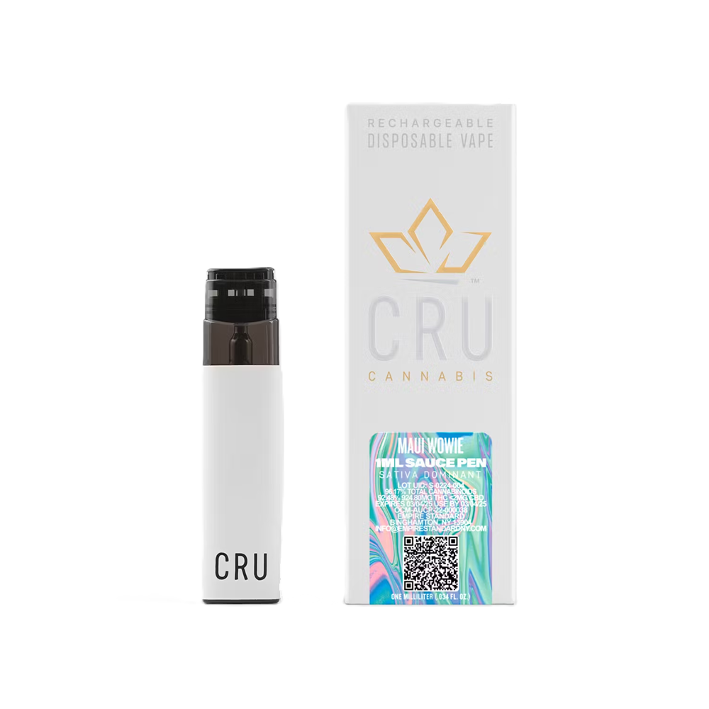 Photograph of product: CRU | Maui Wowie | Live Resin All-In-One Vape 1ML