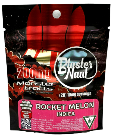 Photograph of product: Blaster Naut - Strawberry Supernova Punch - 200mg Single Gummy
