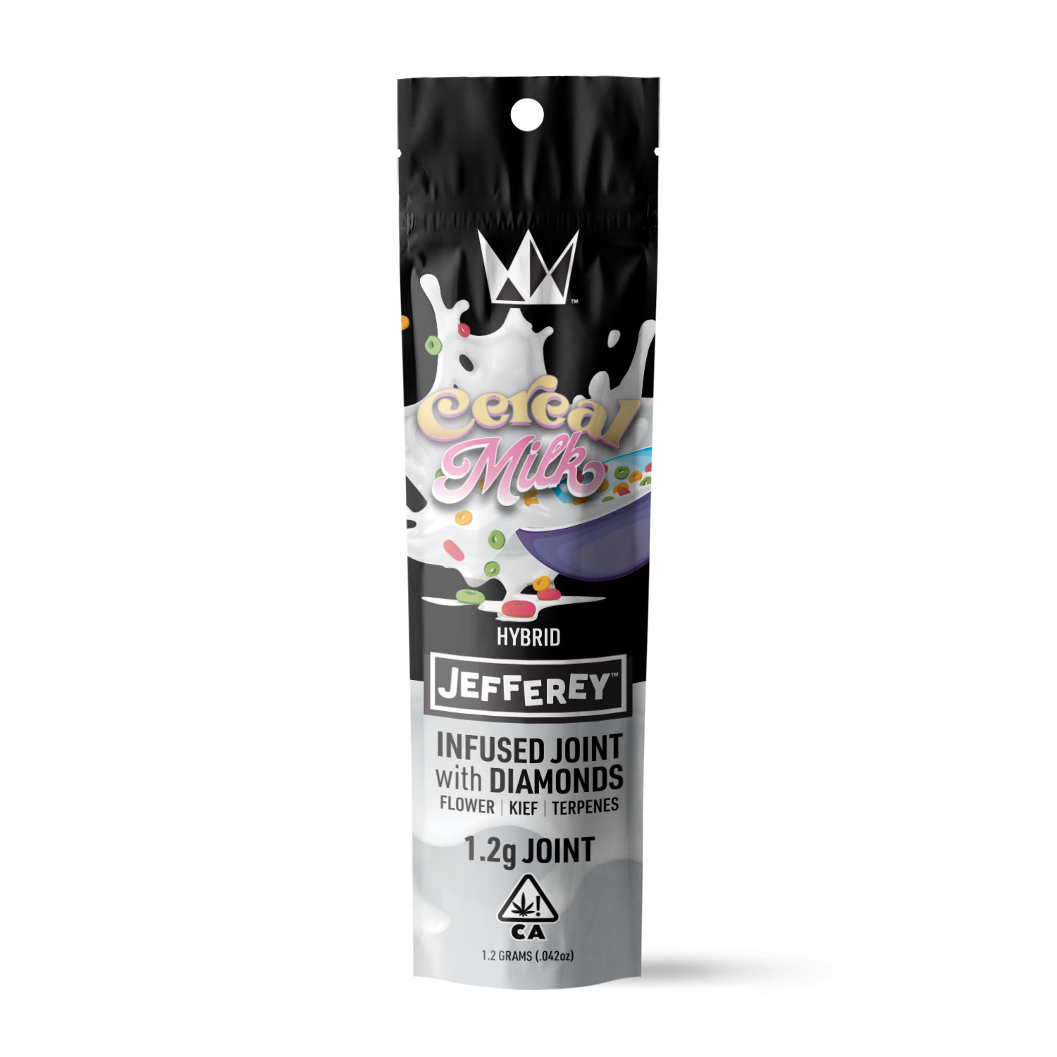 Photograph of product: WEST COAST CURE - INFUSED PREROLL - (JEFFEREY) - - HYBRID - CEREAL MILK