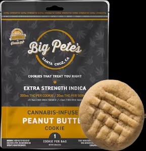 Photograph of product: Big Pete's: Extra Strength Peanut Butter Cookie 200MG