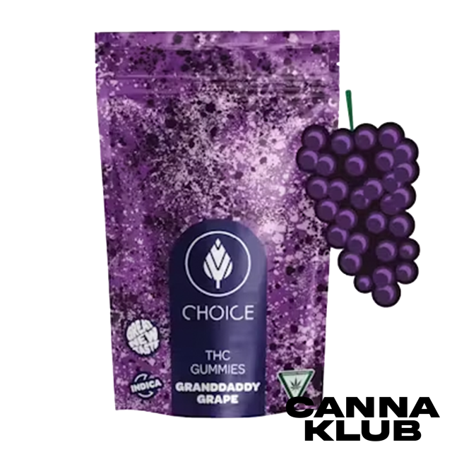 Photograph of product: 200MG GRANDDADDY GRAPE GUMMIES