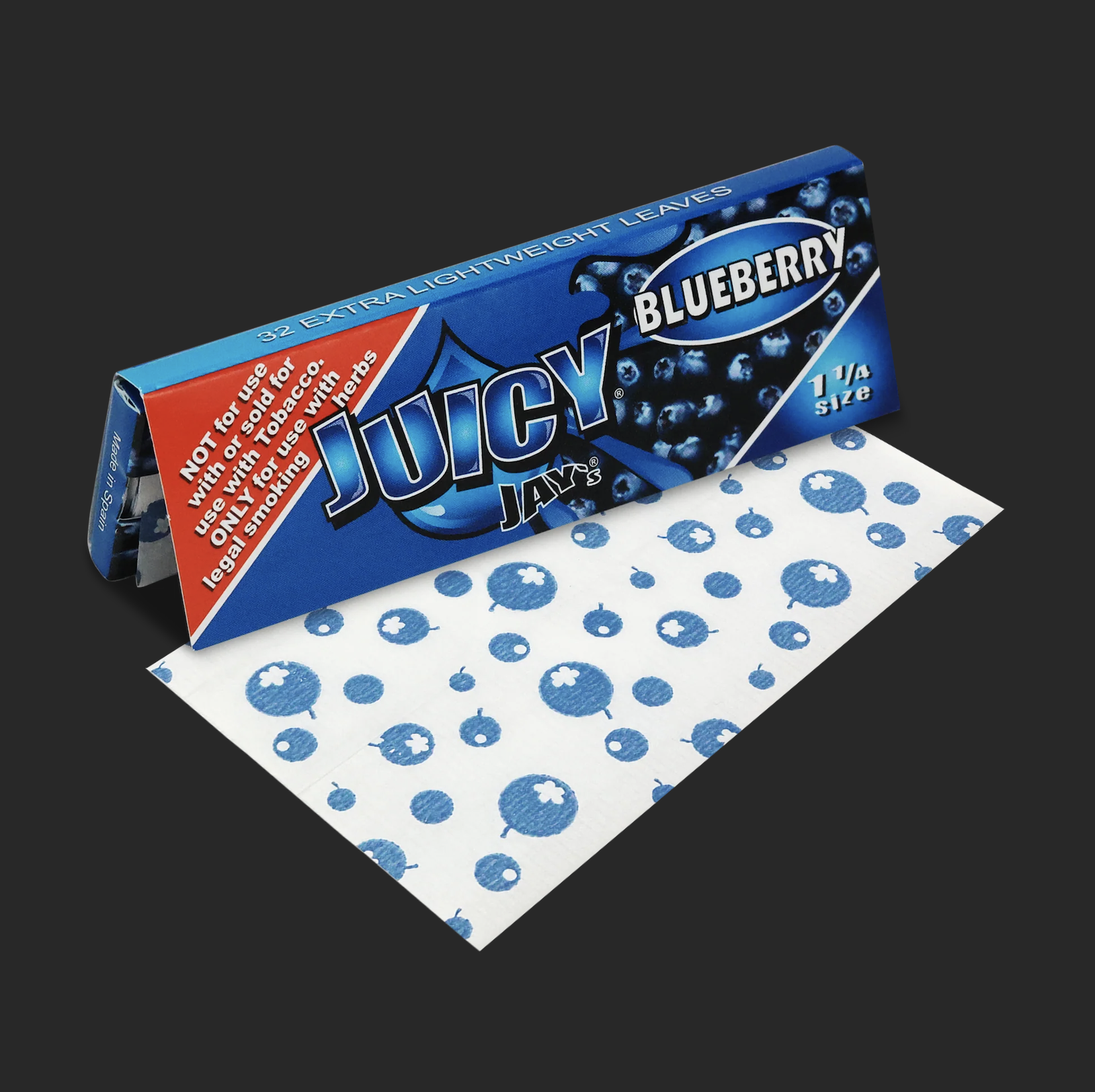 Photograph of product: 1 1/4 Juicy Jay's Papers (Blueberry)