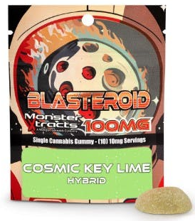 Photograph of product: Blasteroid - Cosmic Key Lime - 100mg Single Gummy