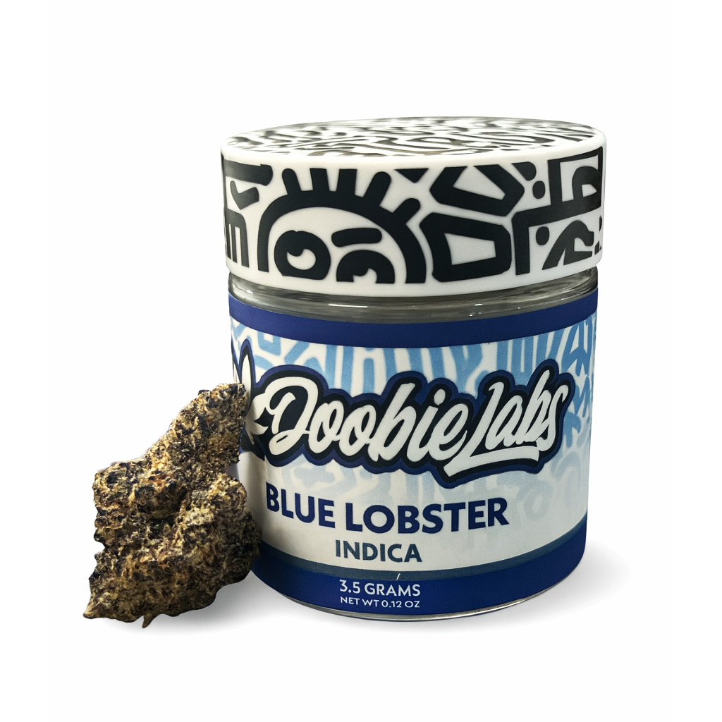 Photograph of product: Doobie Labs | Blue Lobster | Whole Flower | 3.5 - 3.5g