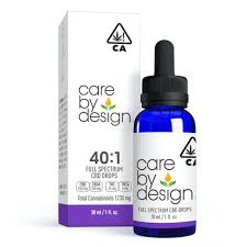 Photograph of product: Care By Design 40:1 Sublingual Drops (CBD/TH-oui) 30mL