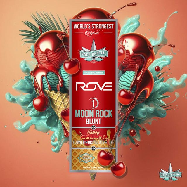 Photograph of product: Moonrock Cherry Gelato - 1.5g Blunt - 