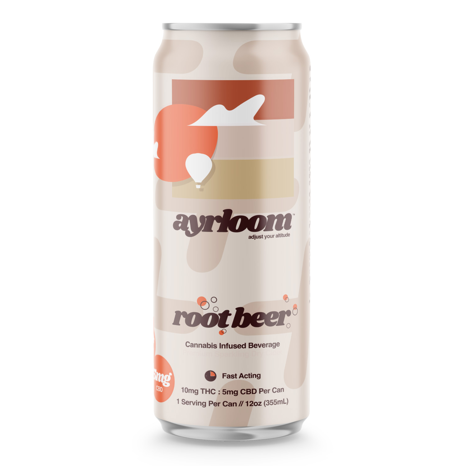 Photograph of product: Ayrloom - Root Beer 2:1 - 4pk Beverage - 40mg