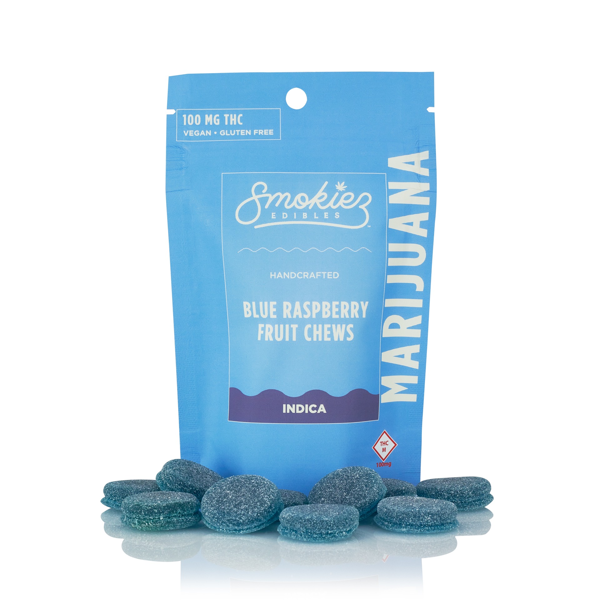 Photograph of Product: SMOKIEZ GUMMY SWEET BLUE RASPBERRY (I) [10PK] 100MG