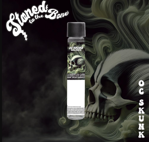 Photograph of Product: OC Skunk | Bubble Hash & Diamond Infused | Stoned To The Bone