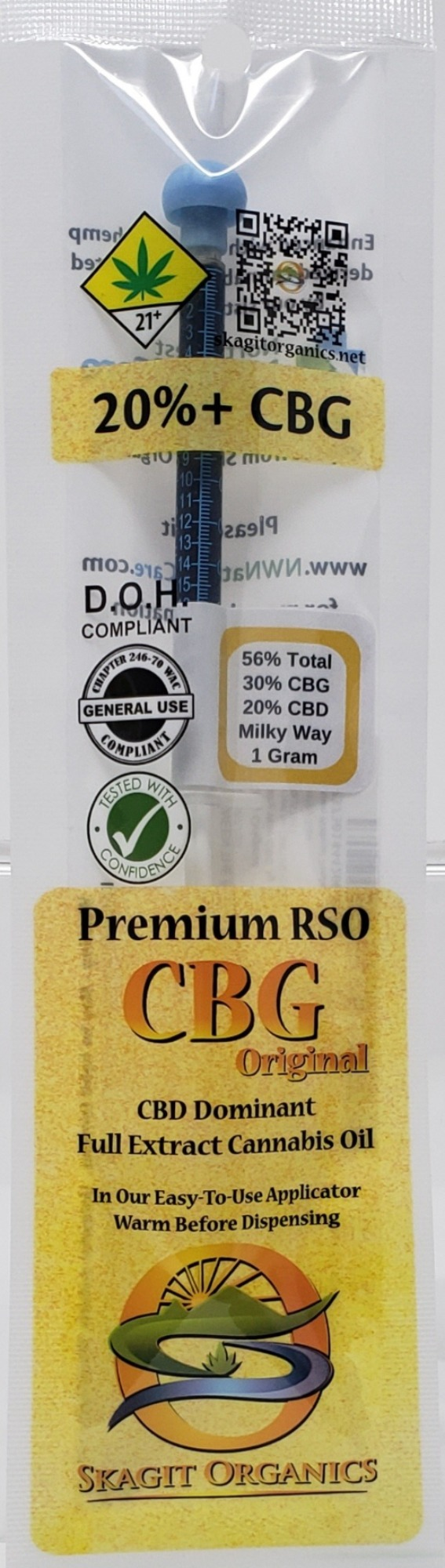 Photograph of product: SKAG Milky Way CBG/CBD RSO