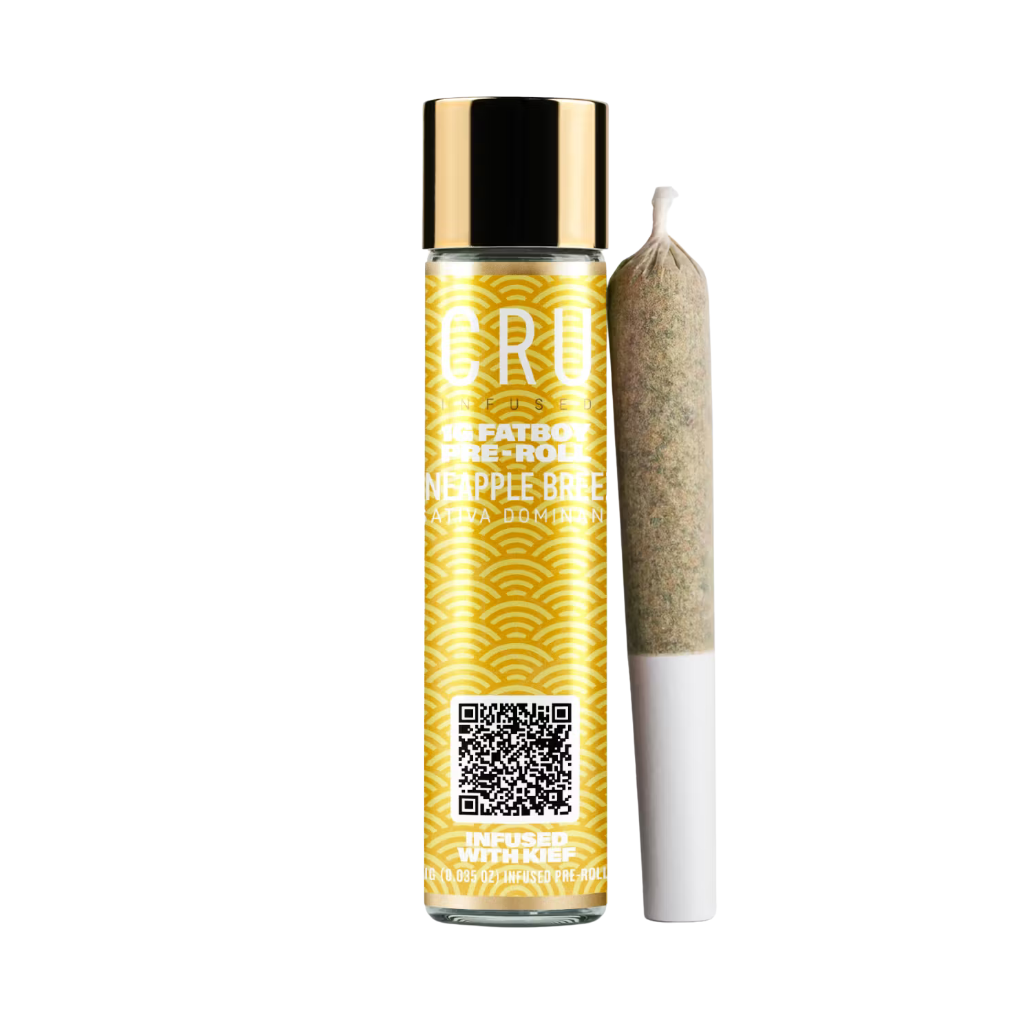 Photograph of product: CRU - Pineapple Breeze (FatBoy) - Infused Pre-Roll