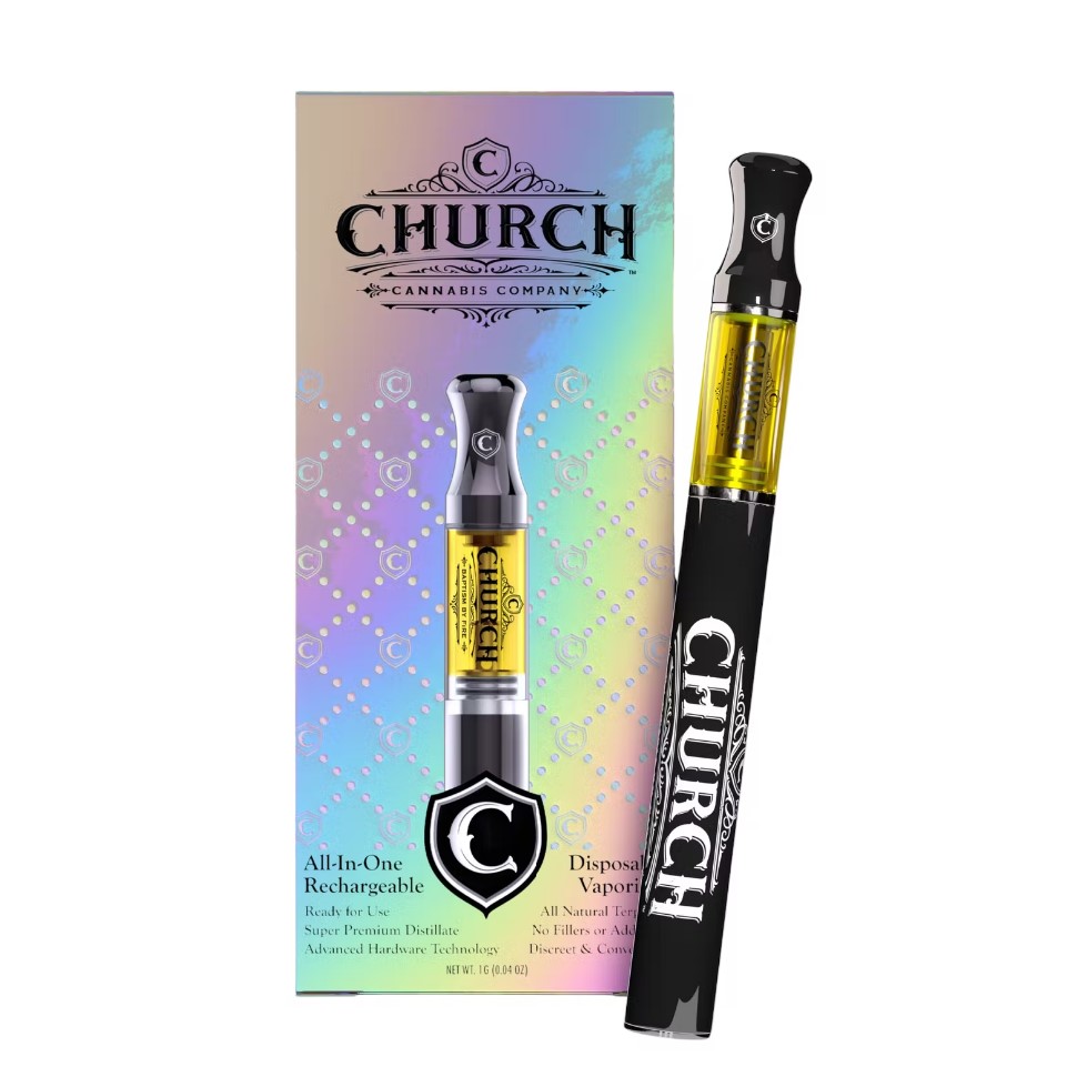 Photograph of product: Church - Watermelon Zkittlez Disposable Vape 1g