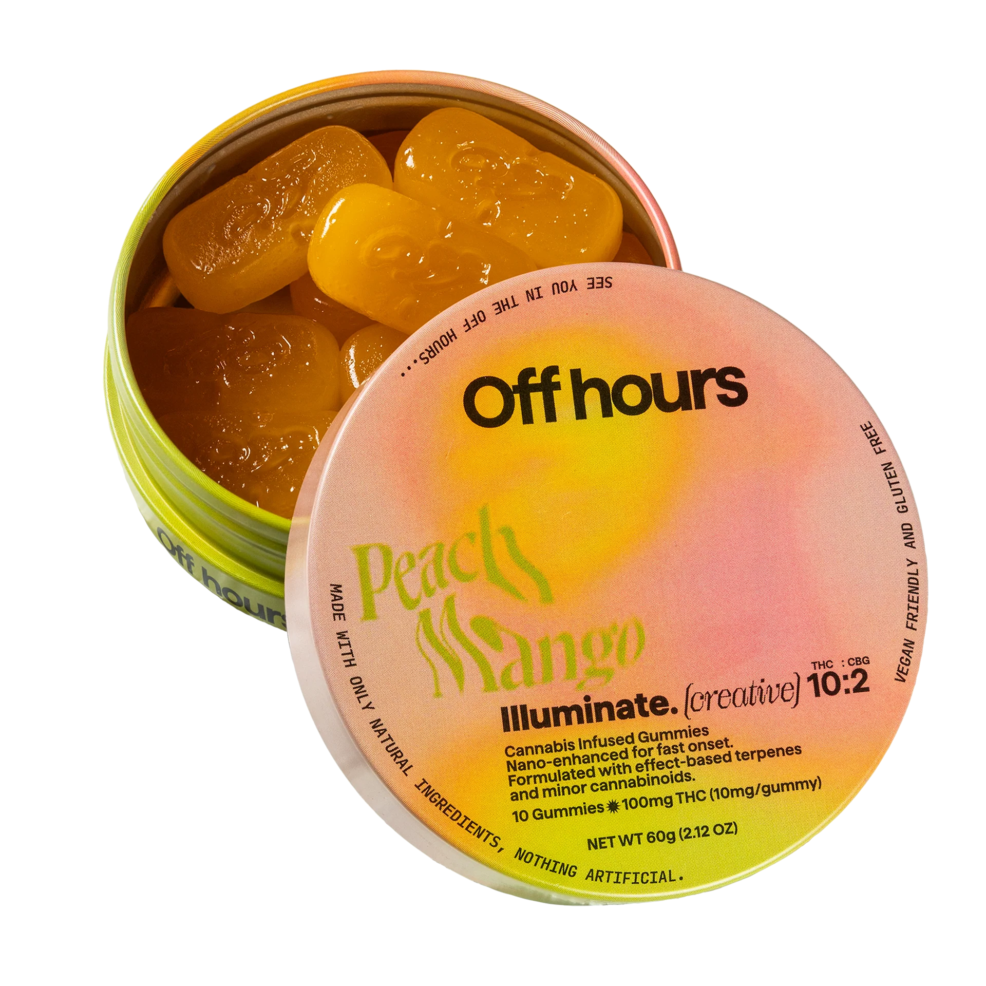 Photograph of product: Off Hours | Illuminate | Gummies | 100mg