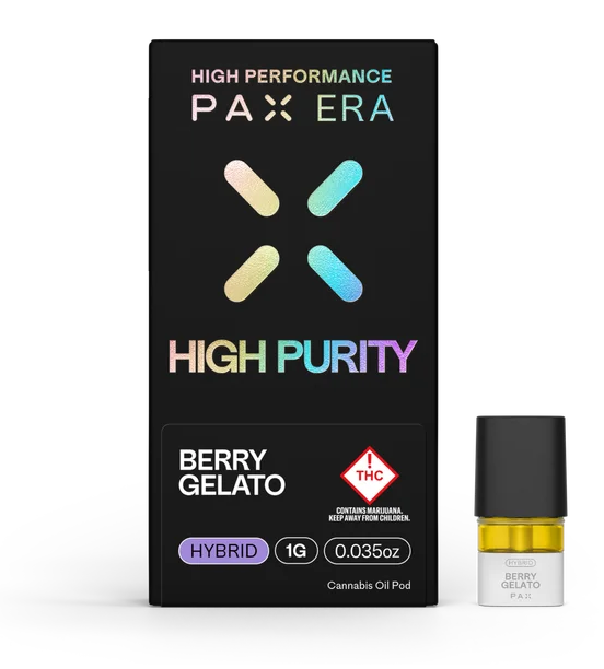 Photograph of product: PAX Berry Gelato Hybrid High Purity Pod 1000mg