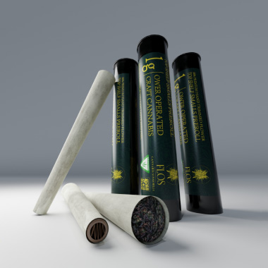 Photograph of product: Flos Oui'd - Rainbow Belts Pre-Roll 1g