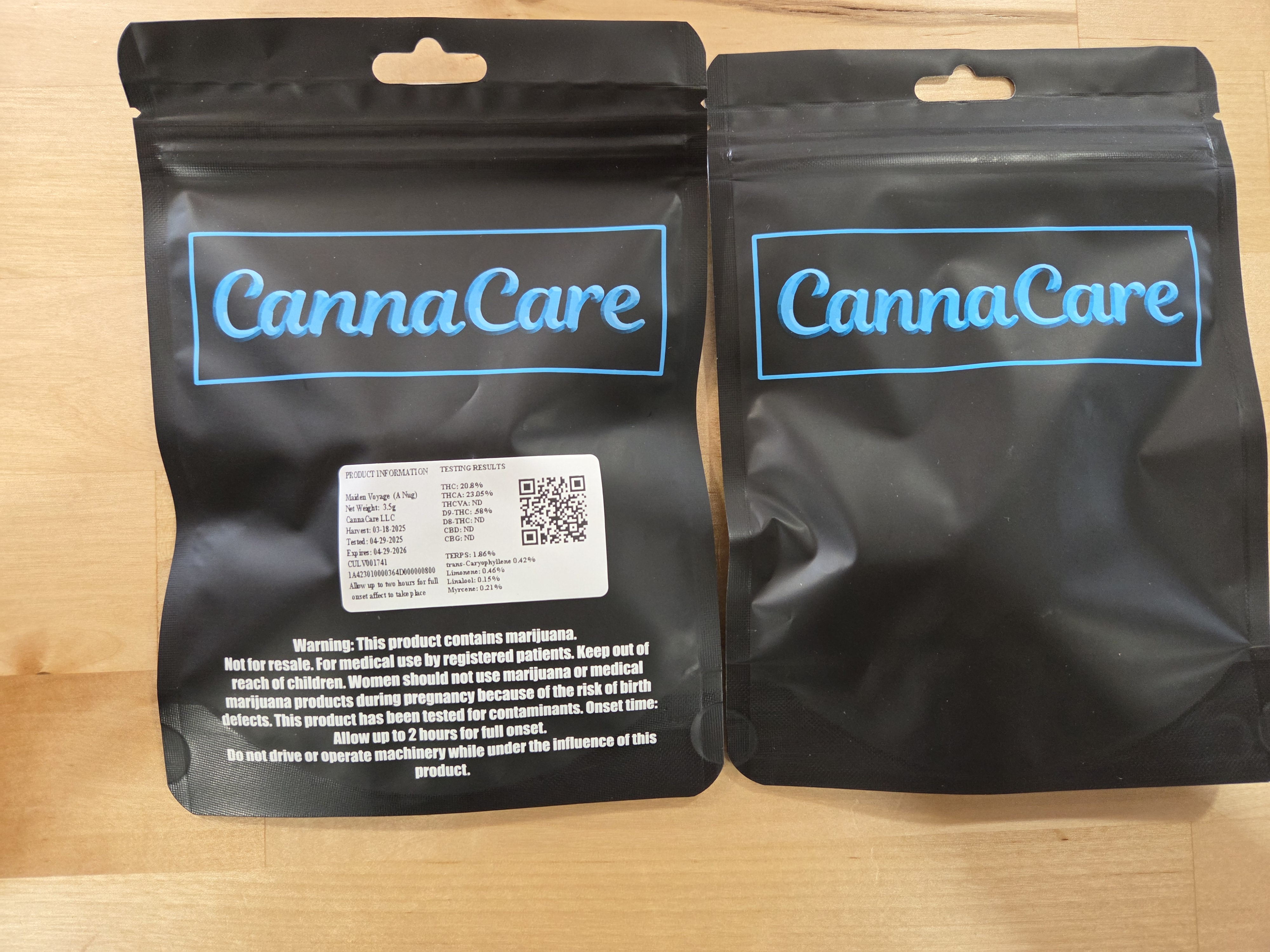Photograph of product: Cannacare Maiden Voyage - 3.5g