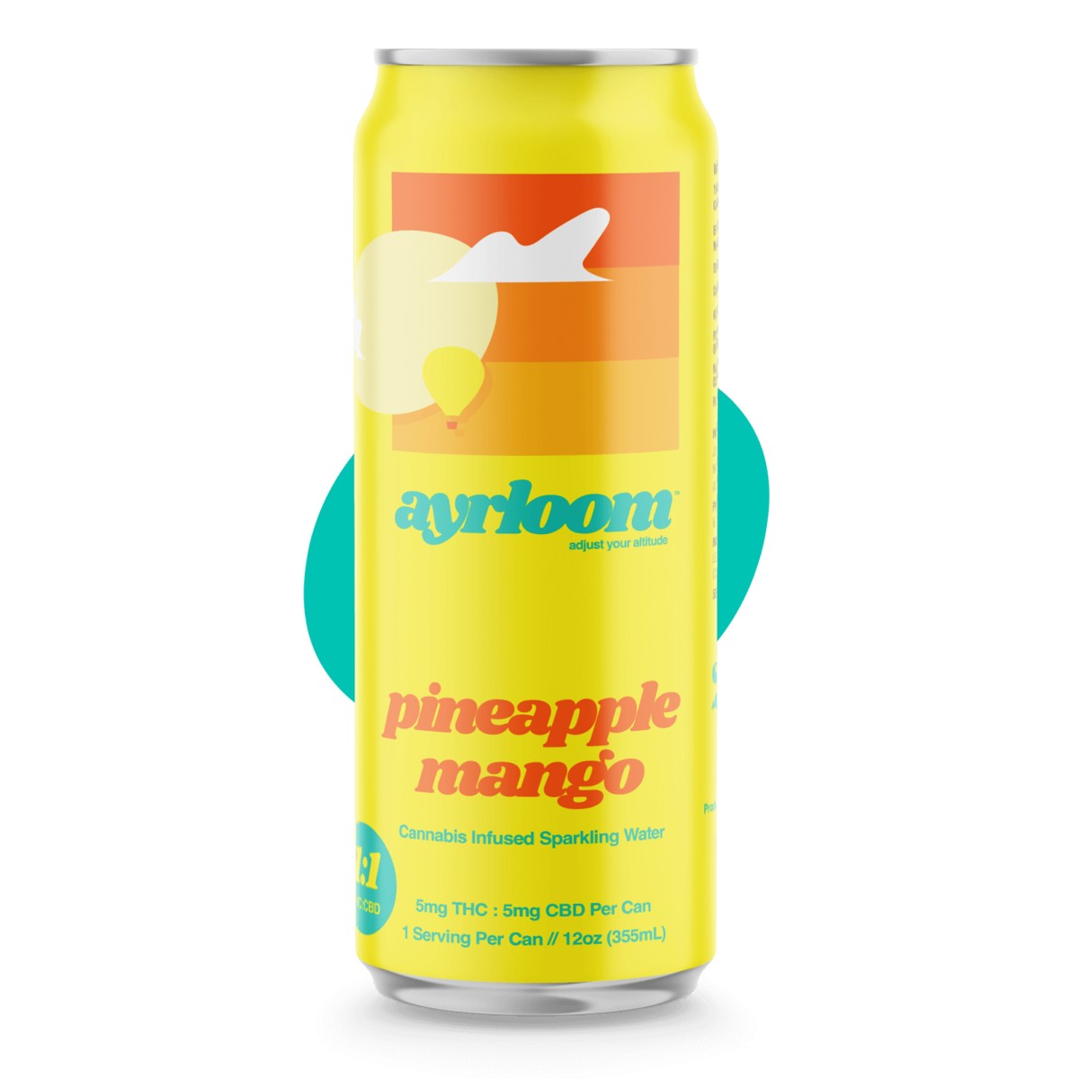 Photograph of product: Ayrloom - Pineapple Mango Seltzer - Single Infused Beverage