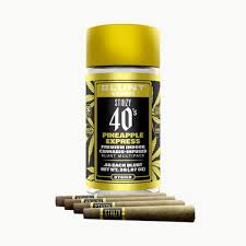 Photograph of product: STIIIZY 40's 5x0.5g Infused Blunt Pack | Pineapple Express - Hybrid