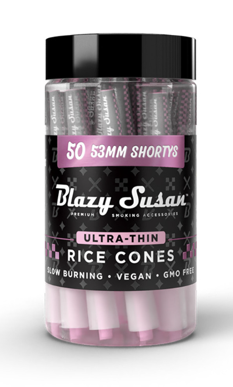 Photograph of product: Blazy Susan Rice Paper 53mm Cone - 50 Count