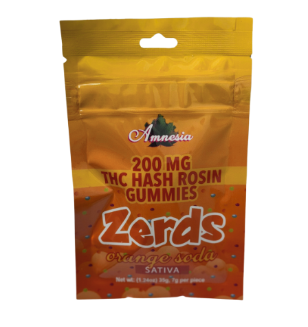 Photograph of product: Amnesia - Orange Soda au chocolat Rosin Zerdz 200mg