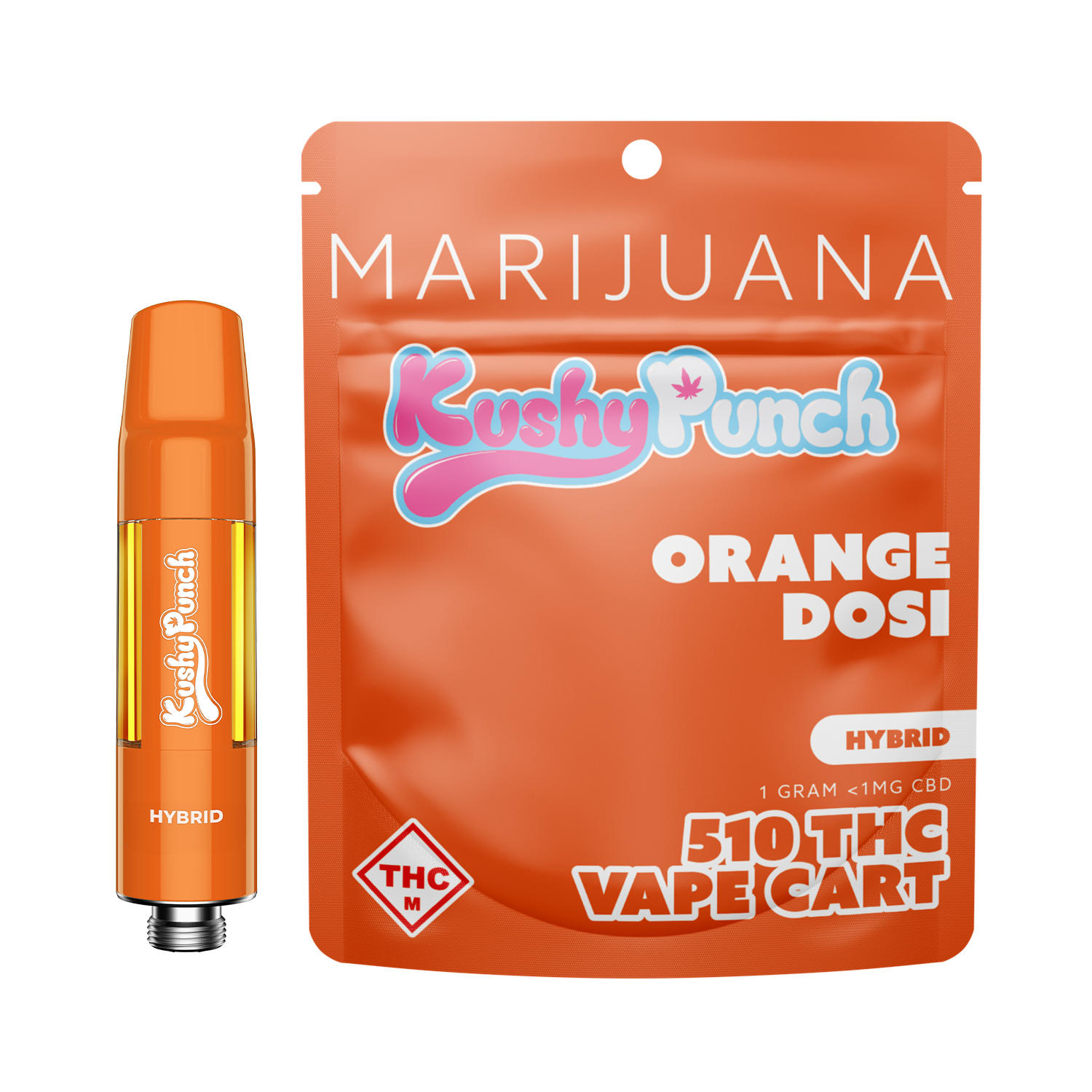 Photograph of product: Orange Dosi | 1g | Vape | Kushy Punch