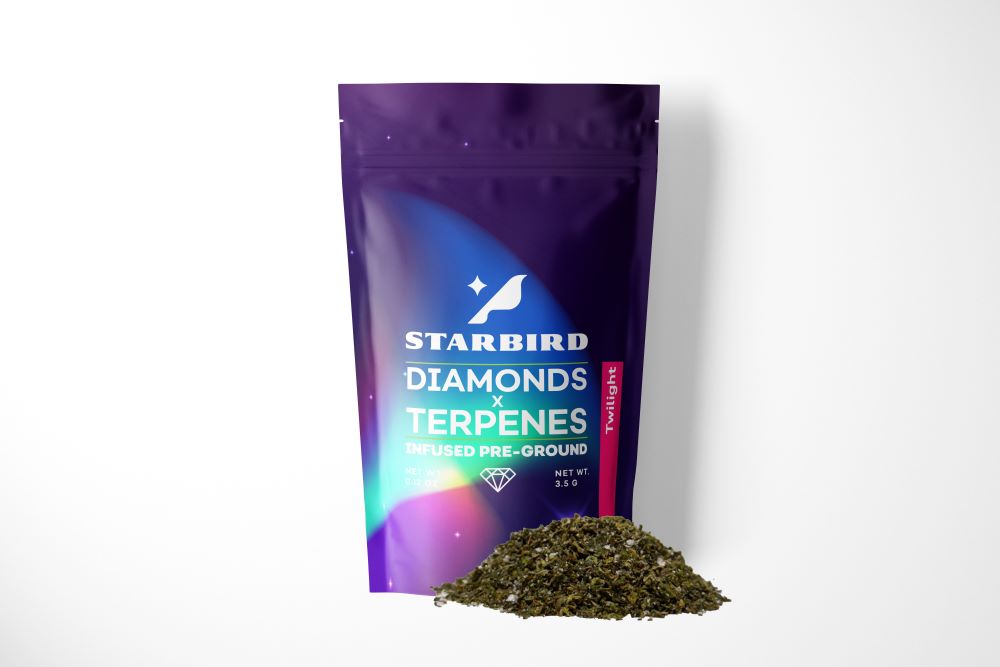 Photograph of product: Twilight - 3.5g Infused Preground - Starbird