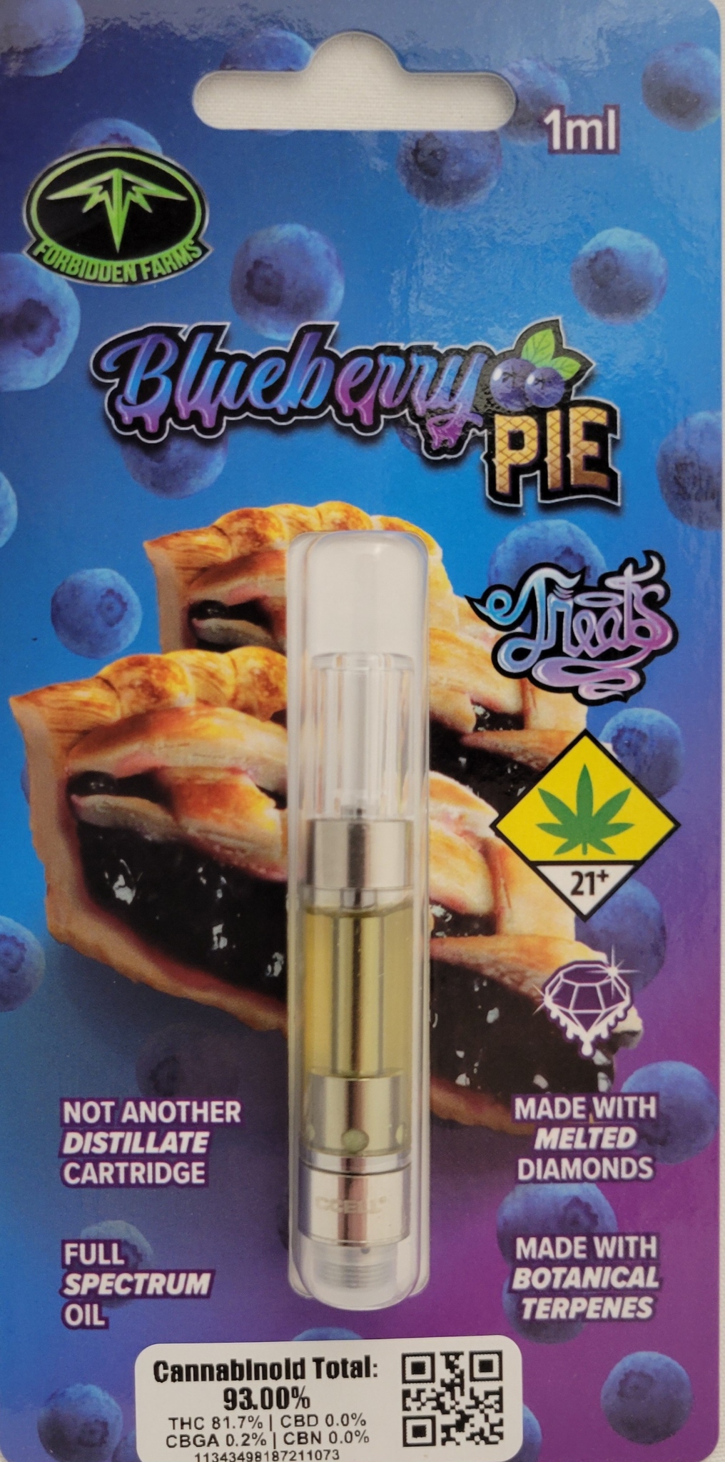 Photograph of product: Blueberry Pie | 1g