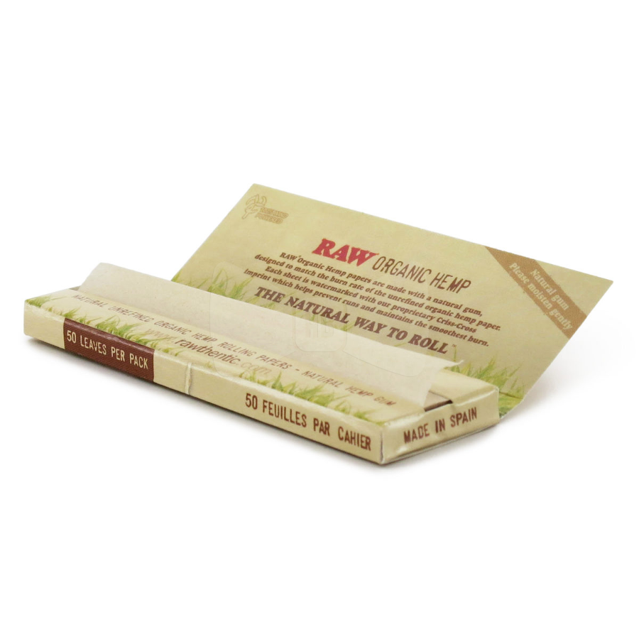 Photograph of product: Raw Organic Hemp Rolling Papers 1 1/4" - ACC