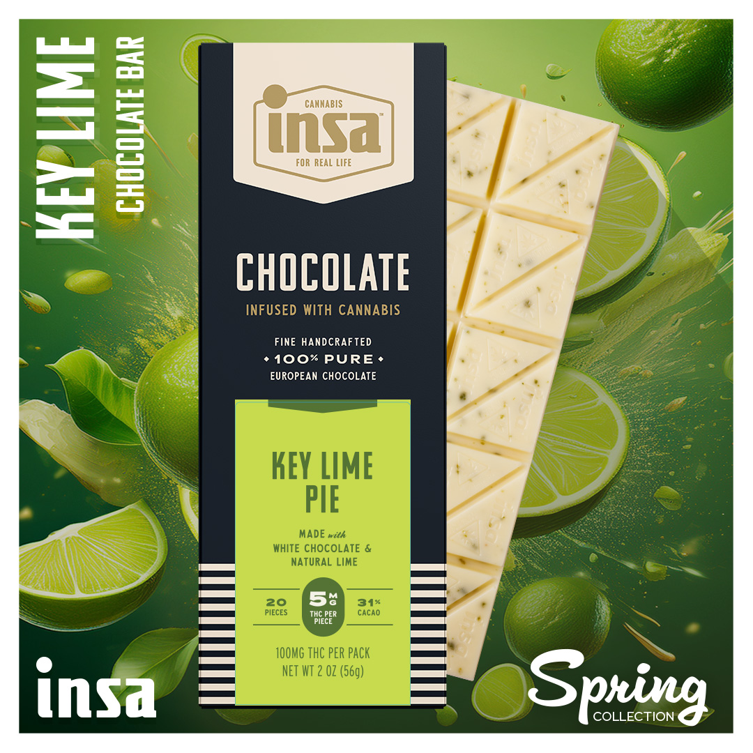 Photograph of product: Chocolates - Key Lime Bar - 100mg