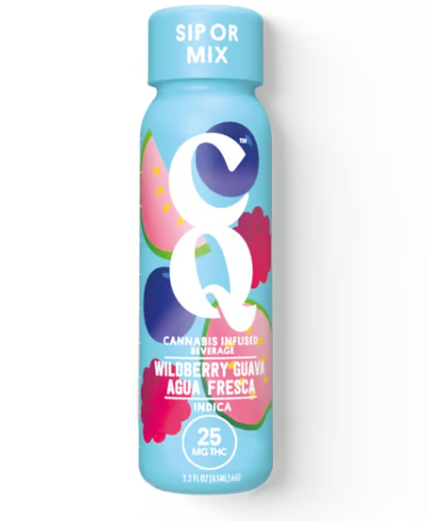 Photograph of product: CQ | Wildberry Guava Agua Fresca | 2.2 oz shot | 25mg