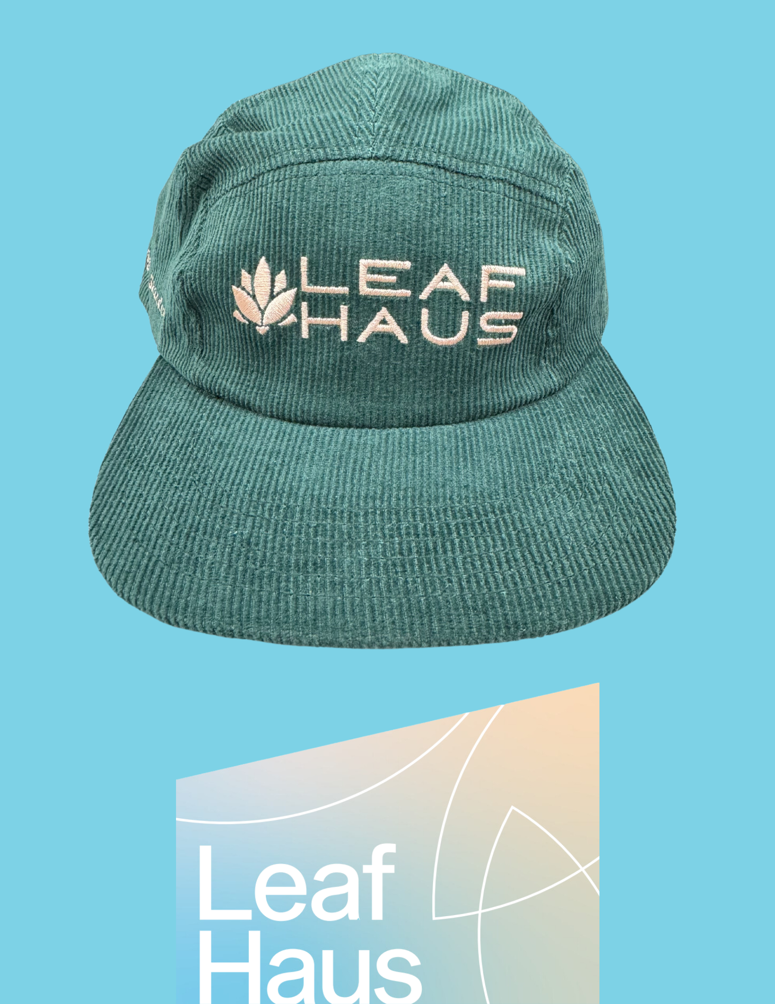Photograph of product: Leaf Haus - 5 Panel Hat (Corduroy)