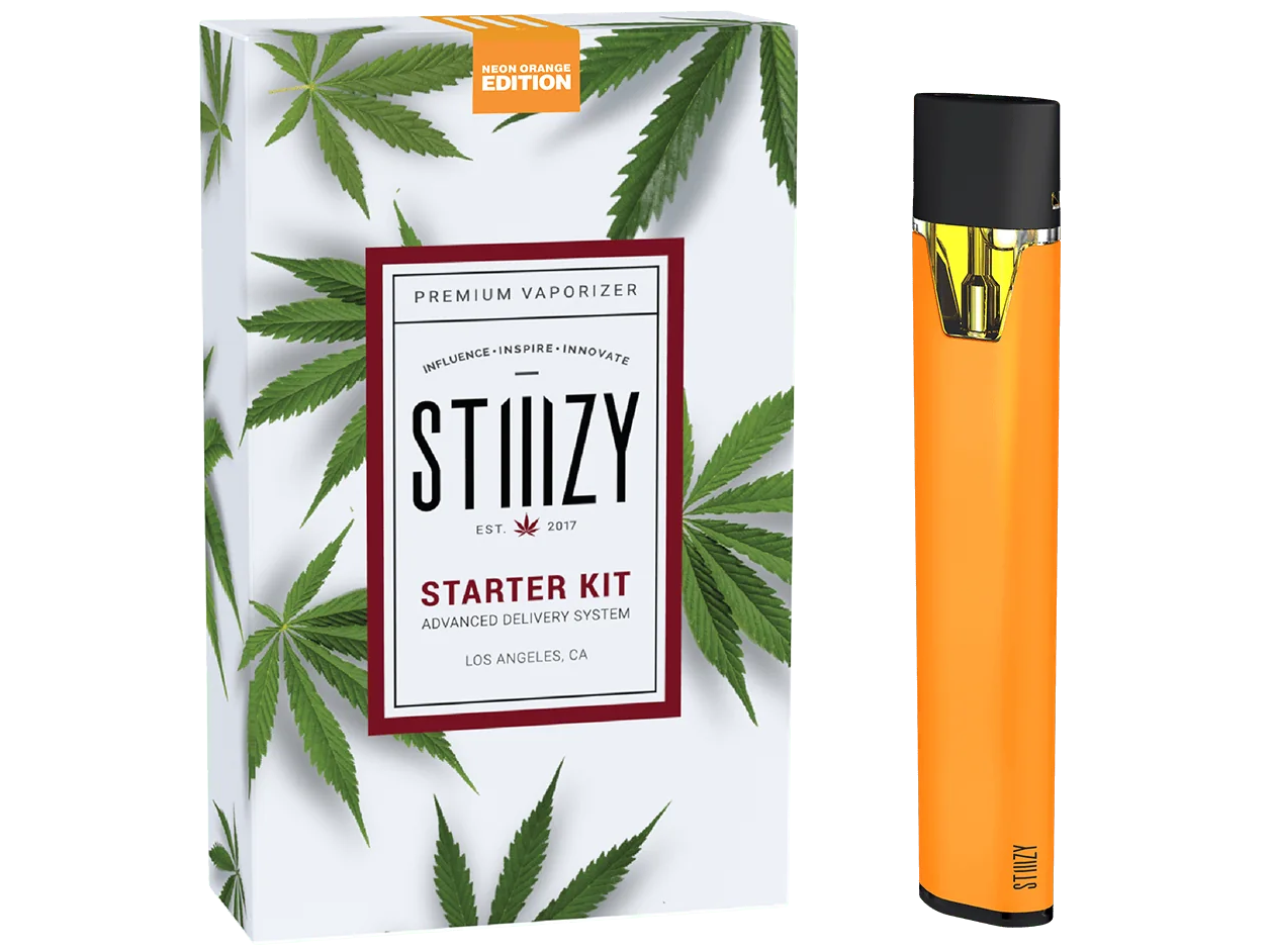 Photograph of product: Neon Orange Vaporizer Battery STIIIZY