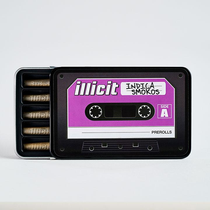 Photograph of Product: 0.5g Preroll 5pk [2.5g] | Violet Fog
