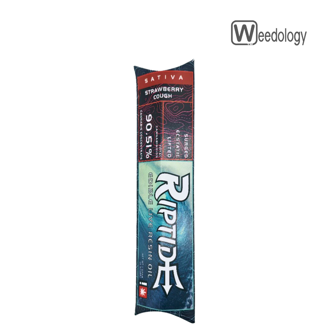 Photograph of product: Riptide STRAWBERRY COUGH 1g Edible Live Resin Oil